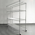 Industrial anti-static OEM wire shelf chrome ESD Wire Shelf with wheel